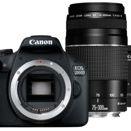 Canon EOS 2000D + EF-S 18-55mm f/3.5-5.6 DC III + EF 75-300mm f/4-5.6 DC III (8714574663234,87145746663234)